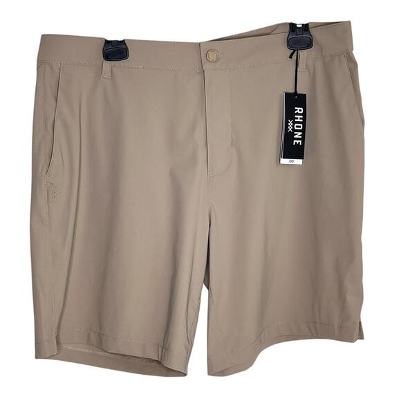 Rhone's 8" Mid-Rise Flat Front Casual Resort Chino Short Khaki Men's Size 35 NWT - Picture 2 of 10